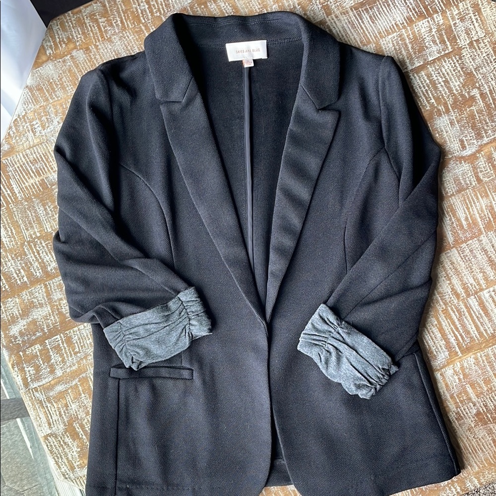 Black Knit Blazer NWOT